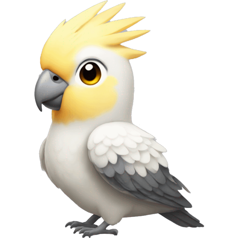 cockatiel bird female emoji