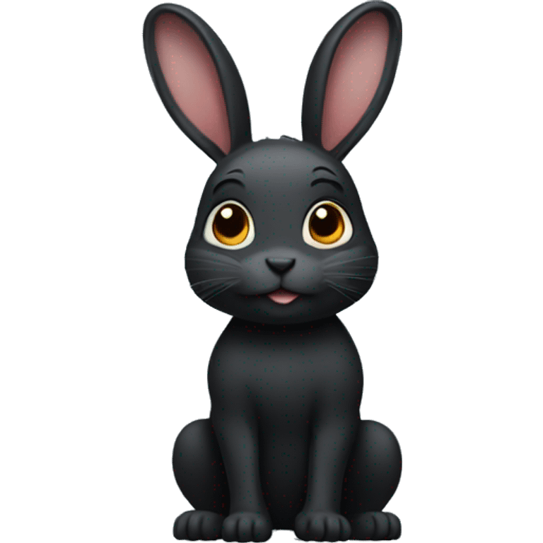 black rabbit emoji