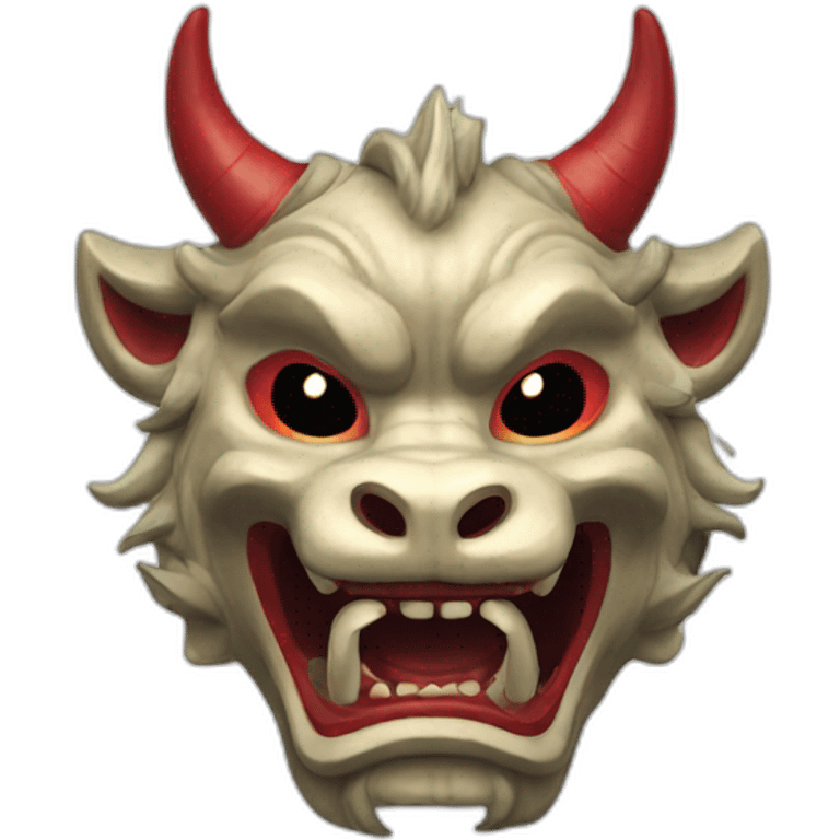 oni qilin japanese mask emoji