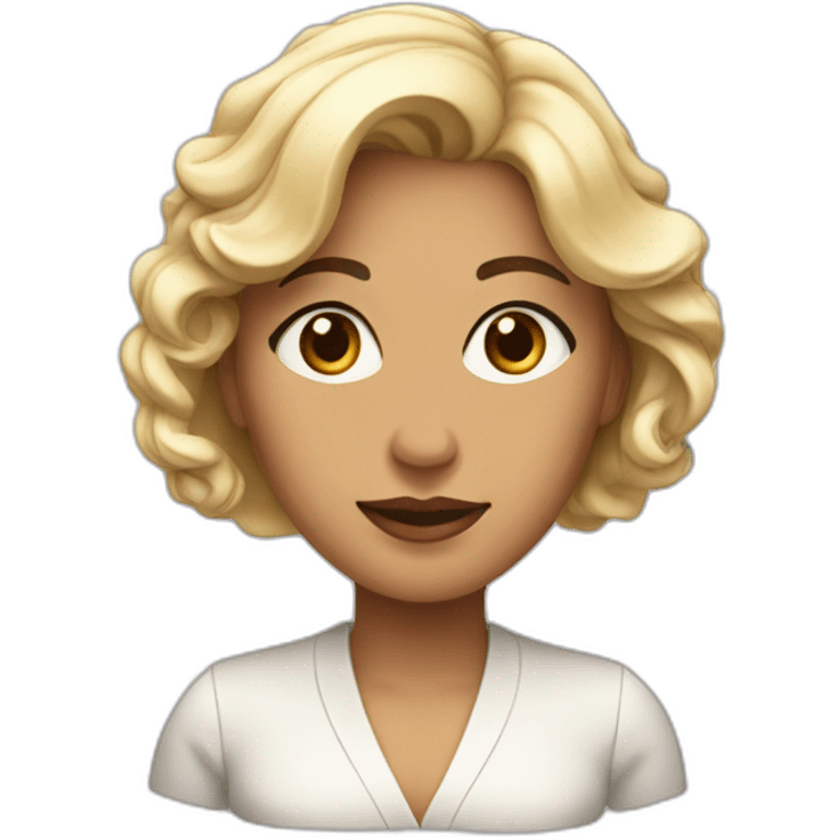 mujer-elegante-inteligente emoji