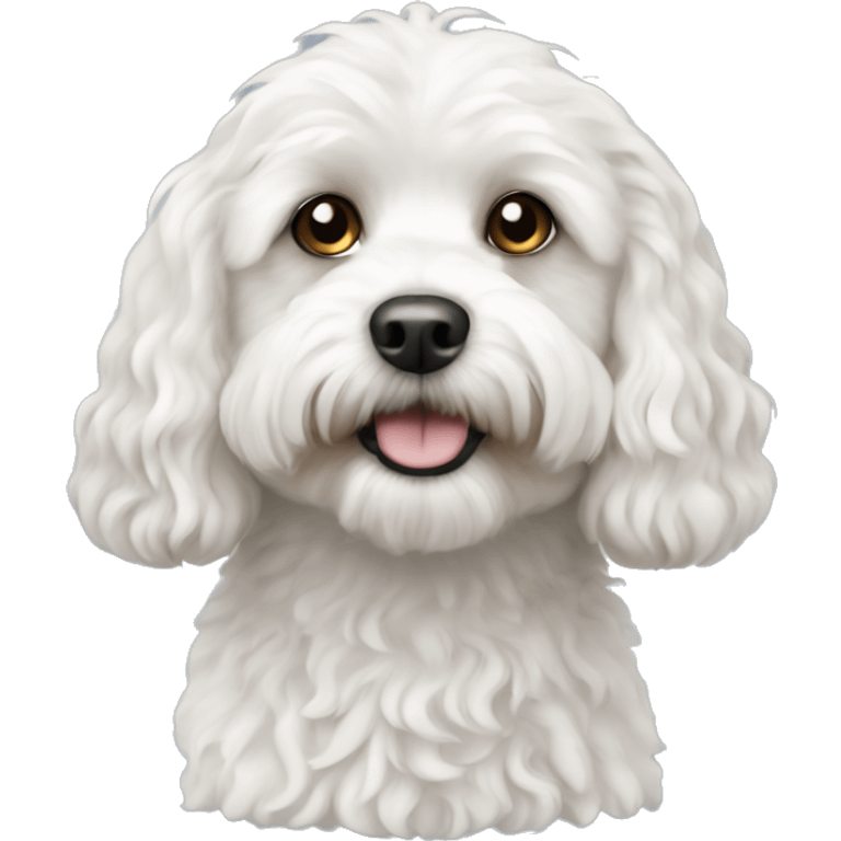 White Cavapoo  emoji