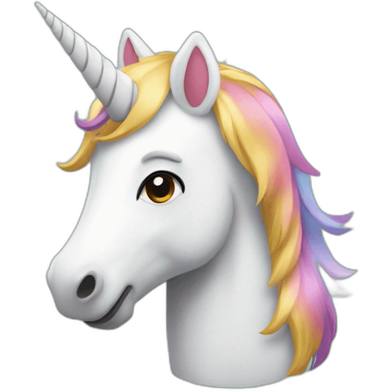 cartoon unicorn emoji