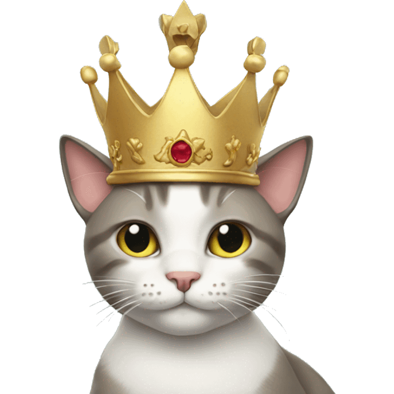 Cat with a crown emoji