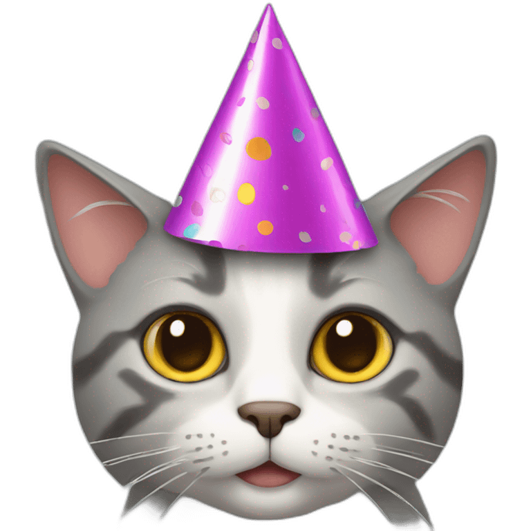 cat with party hat emoji