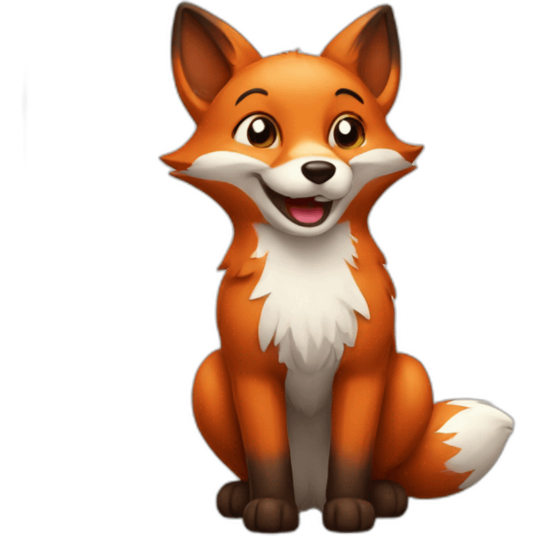 Happy fox emoji