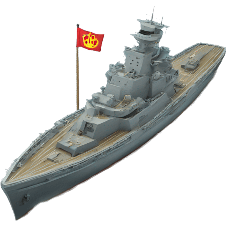 Warships with trident emoji