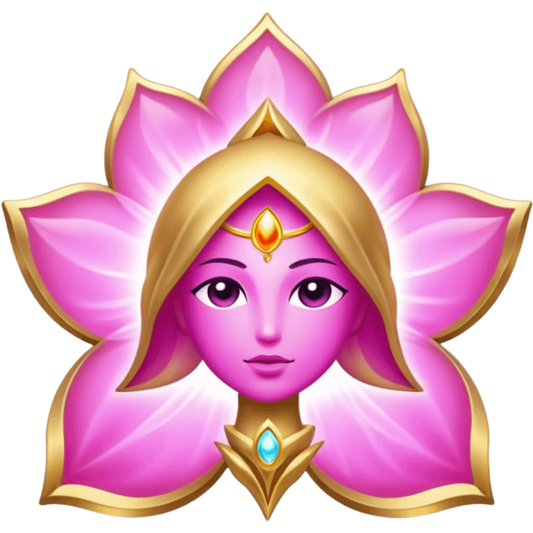 Pink gold spirituality emoji