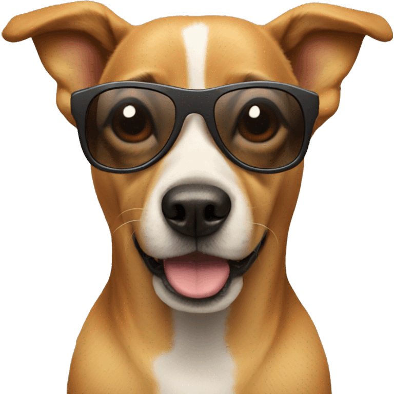 Dog with sunglasses  emoji