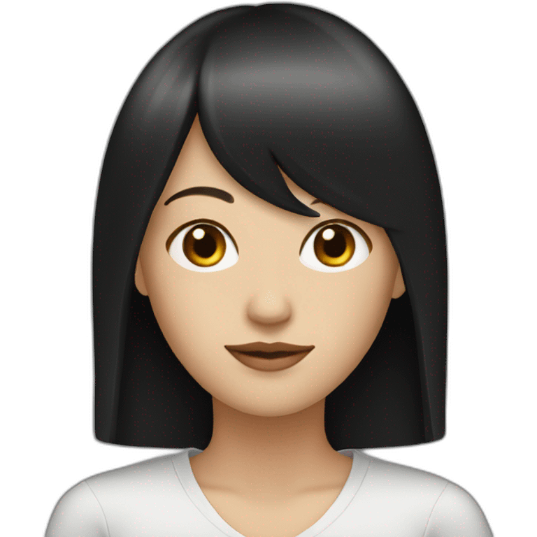 white-woman-with-long-black-hair-and-straight-fringe emoji