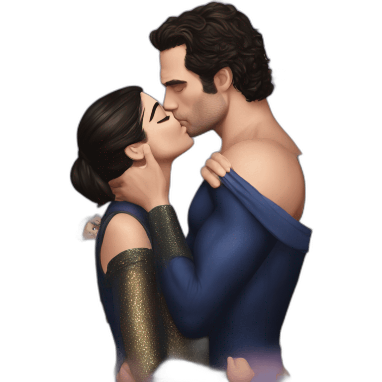 Dua lipa kissing henry cavill emoji