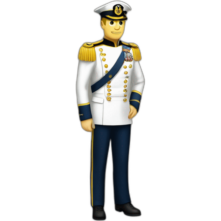 Admiral uniform emoji