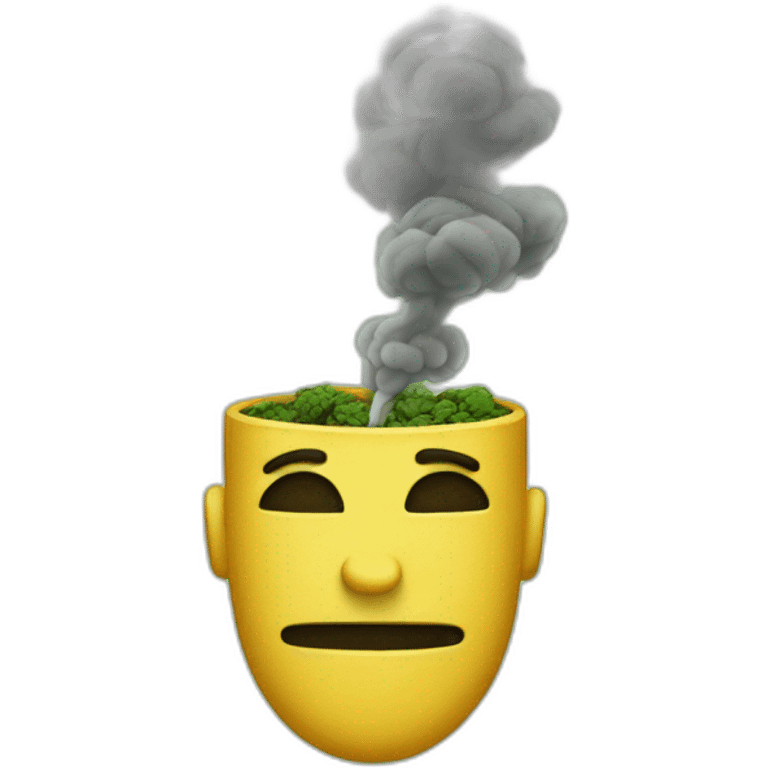 Smoking weed emoji