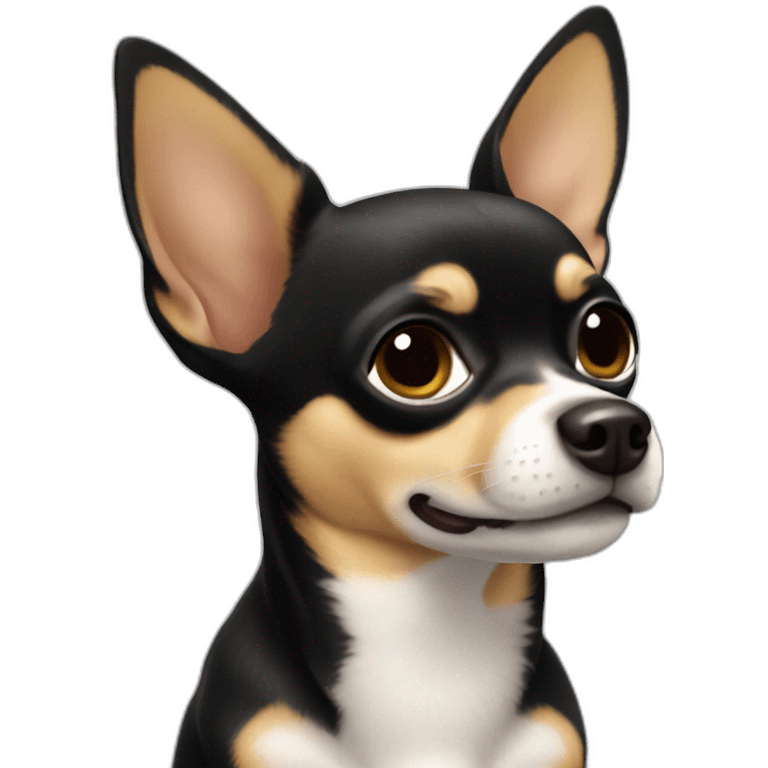 chihuahua black tan emoji