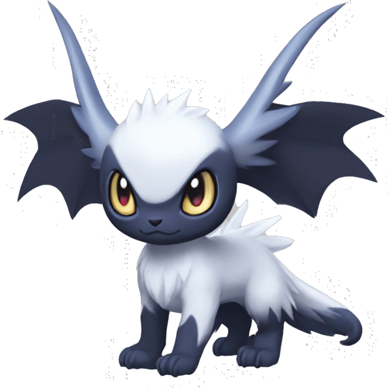 Edgy Cool Kawaii Baby Nargacuga-Absol-Pokémon Full Body Detailed High Quality emoji