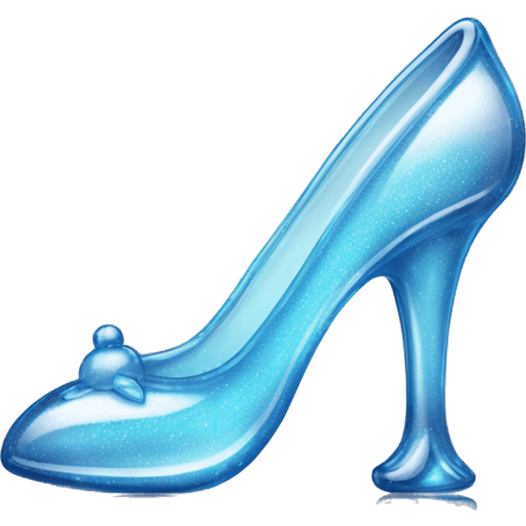 Cinderella’s glass slipper, made out of glass emoji