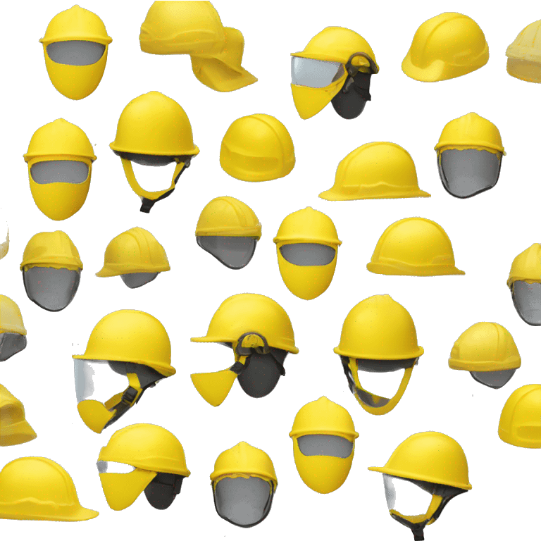 yellow safety helmets emoji