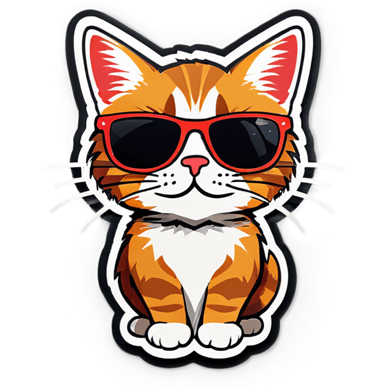 Cat with sunglasses emoji