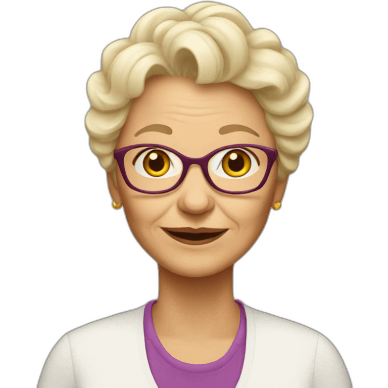 Grandma blonde emoji