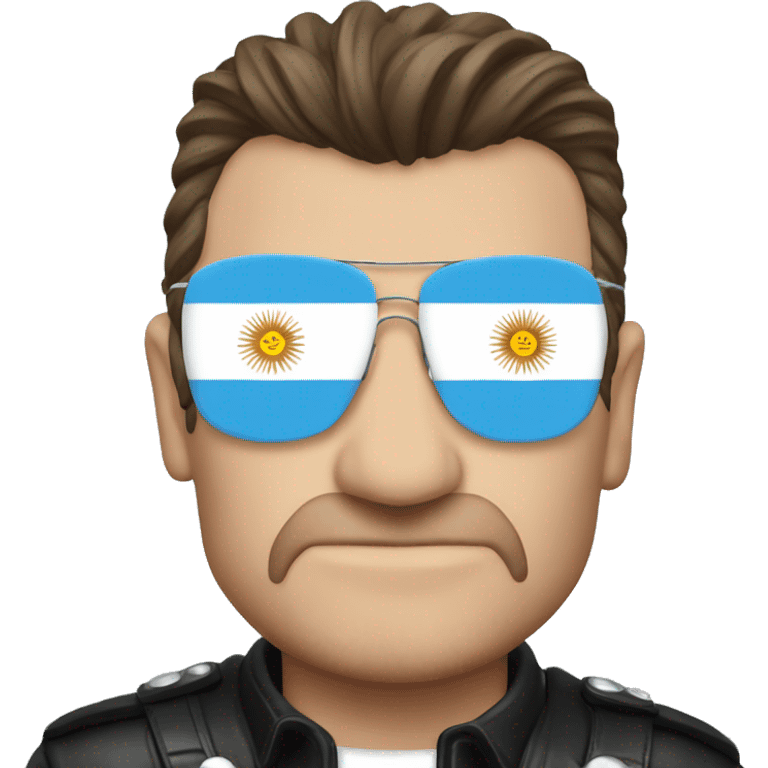 Bono with Argentina flag emoji