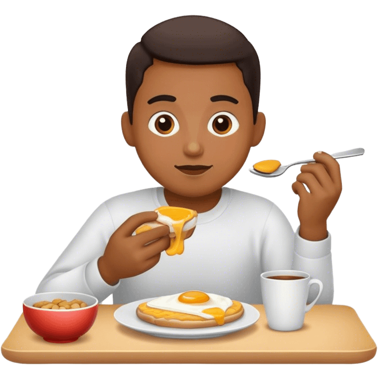 Pape with breakfast emoji