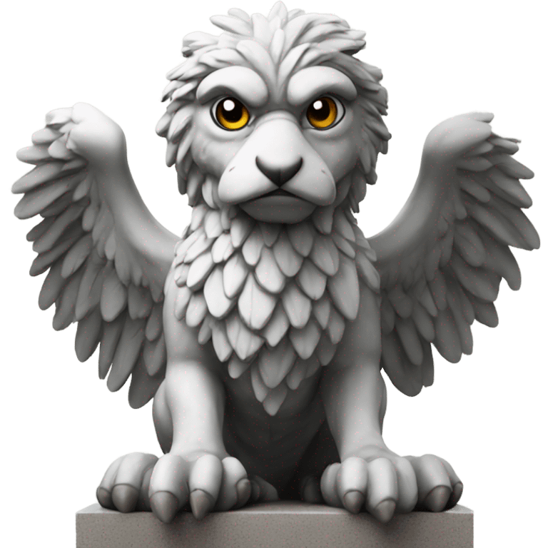 Griffin statues emoji