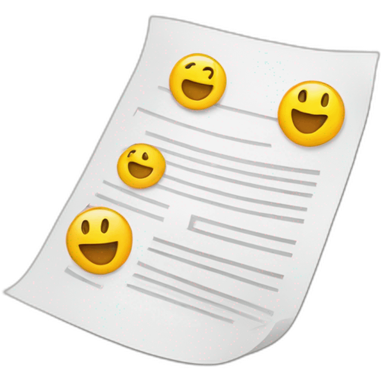 website with paper emoji