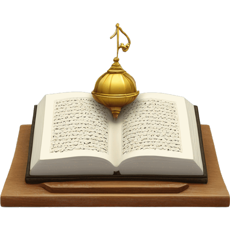 a Quran on a holder emoji