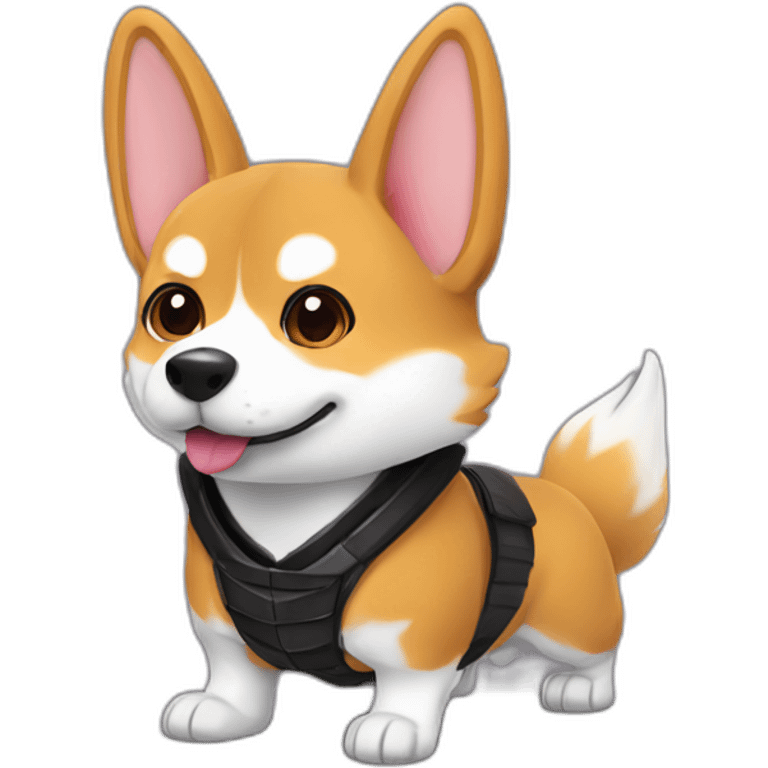 ninja corgi emoji