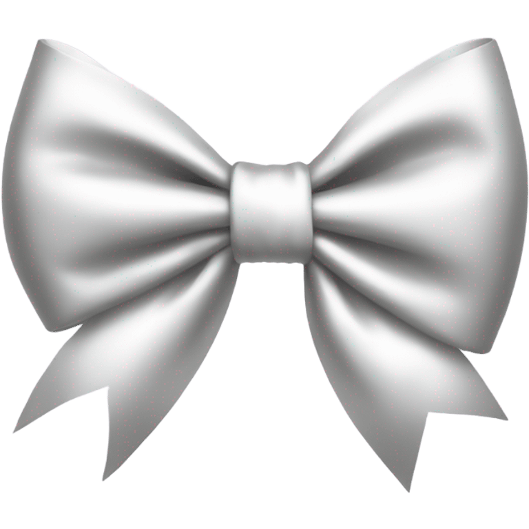 white satin bow emoji