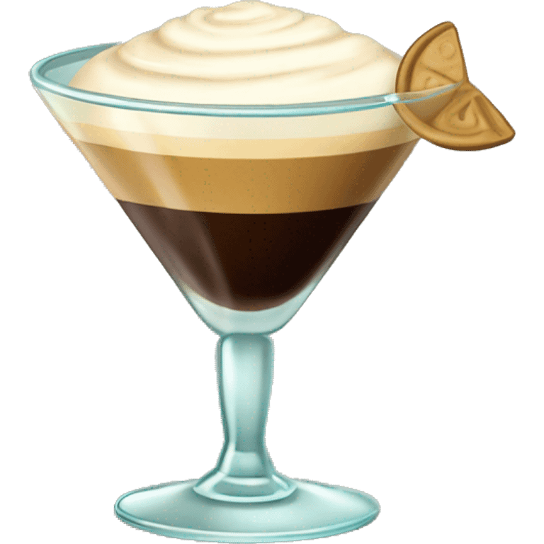 Cute espresso martini in vintage glass emoji