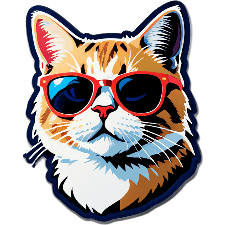 Cat with sunglasses emoji