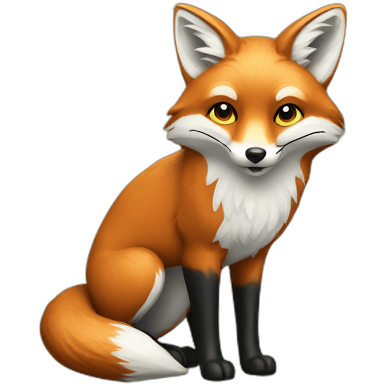 fox with dollars emoji