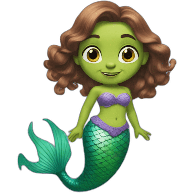 Shrek the mermaid emoji