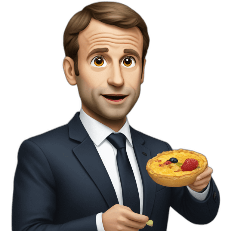 Macron hungry  emoji