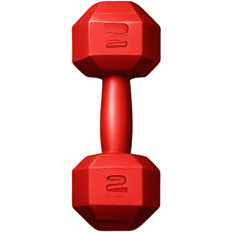 red dumbbell emoji