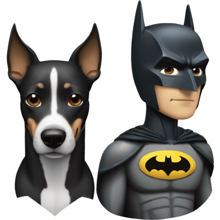 Batman with greyhound emoji