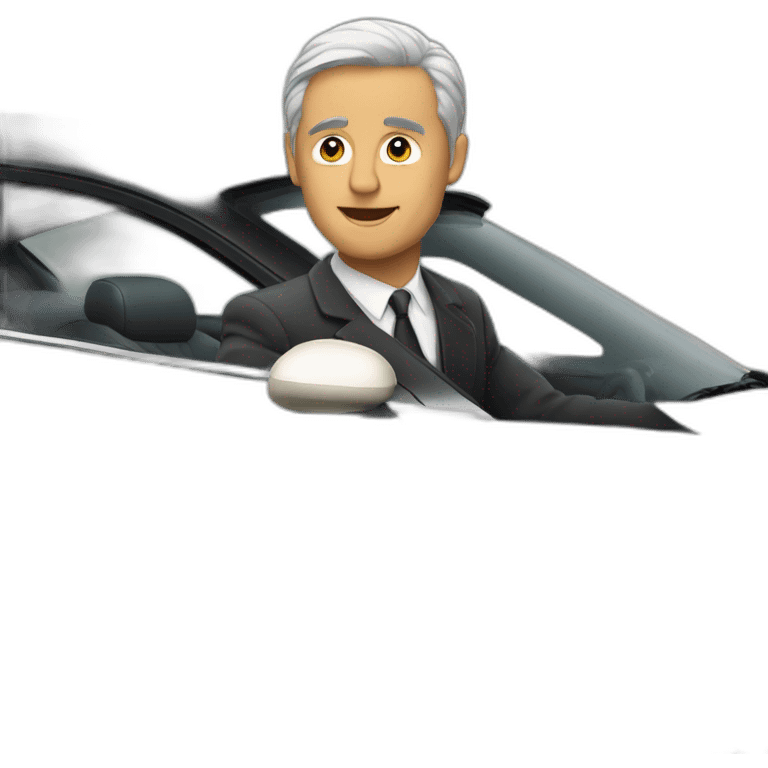 A Man in a bentley car emoji