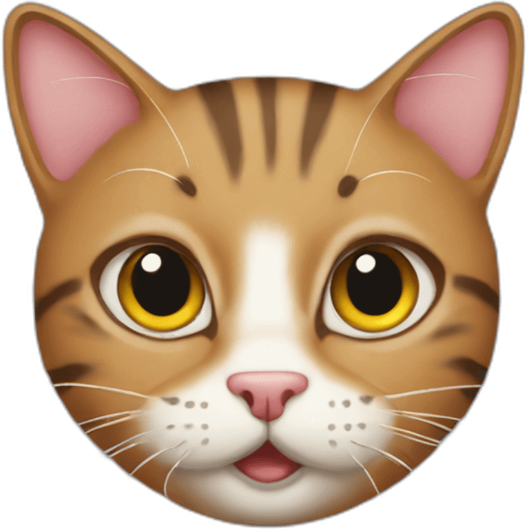 Tabby cat cartoon bomb emoji