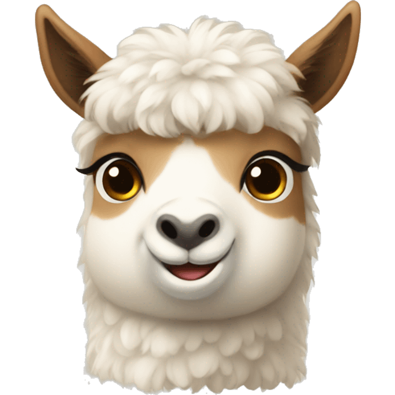 Cute Alpaka emoji