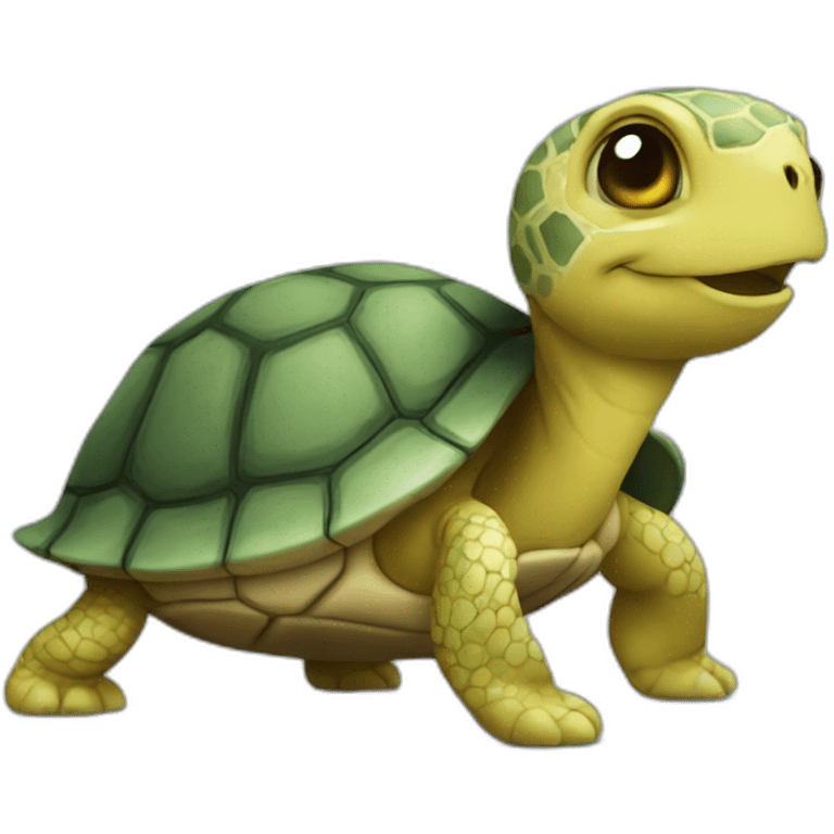 Chat sur tortue emoji