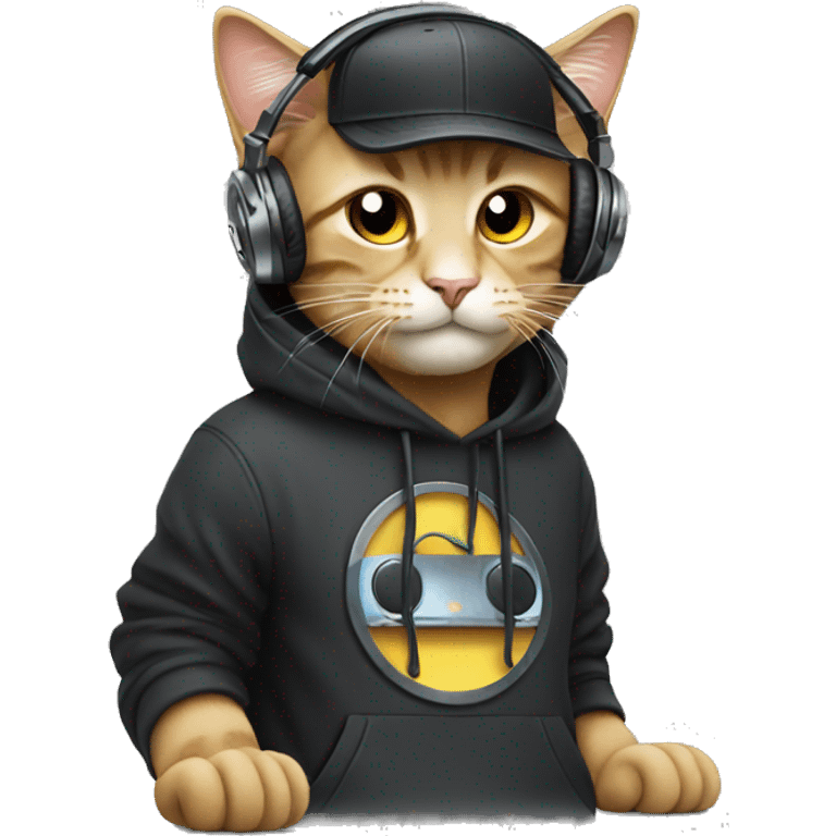 Cat dj emoji