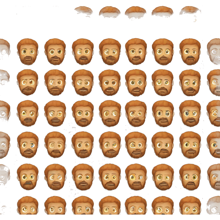 ginger man with beard emoji