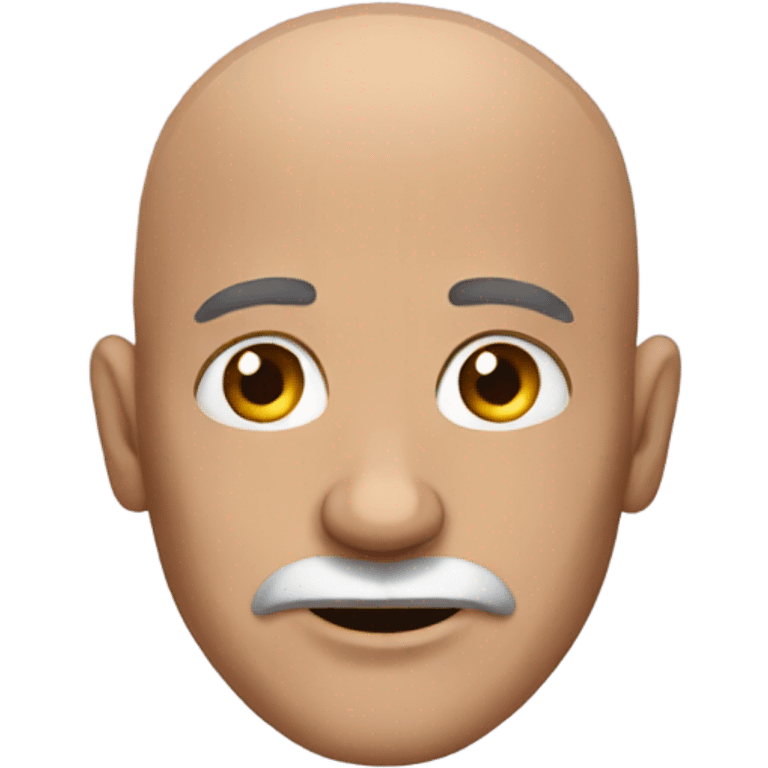 Ugly bald man emoji