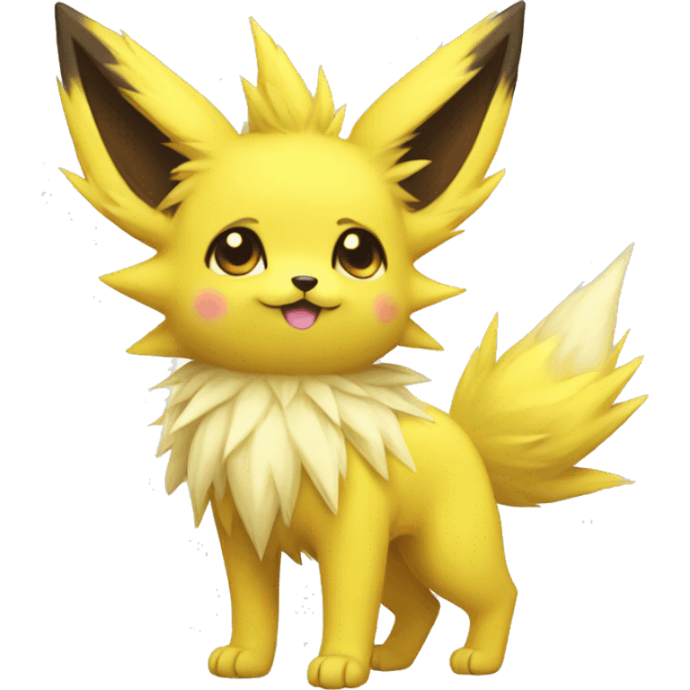 Kawaii Jolteon full body emoji