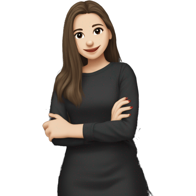 cute girl with brown hair emoji | AI Emoji Generator