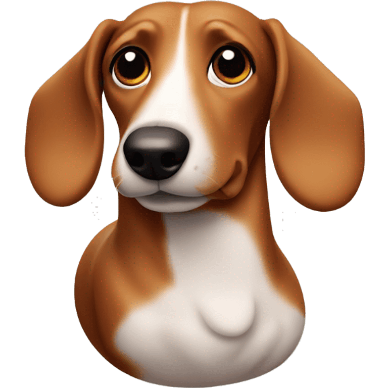 Sausage dog with loop emoji