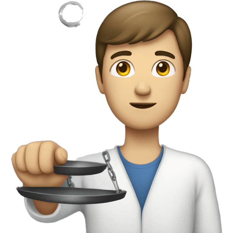 person holding mass scales  emoji