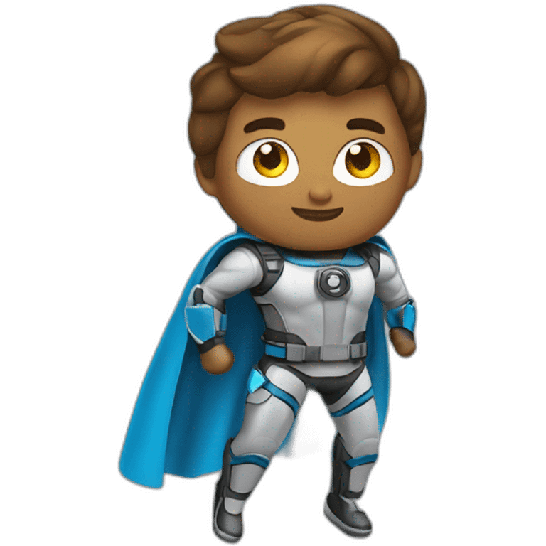 superhero with jetpack emoji