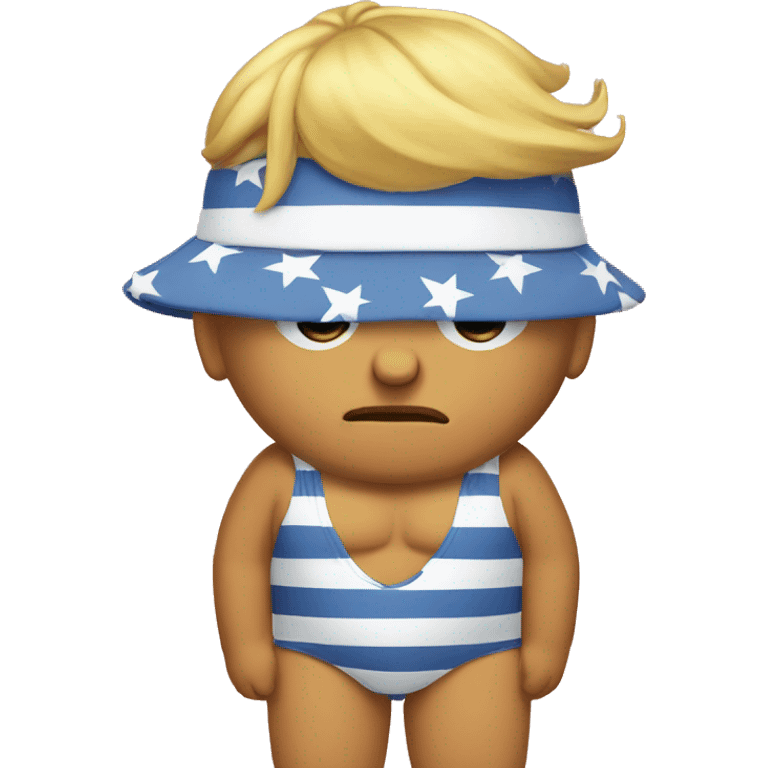 trump in a bathing suit emoji