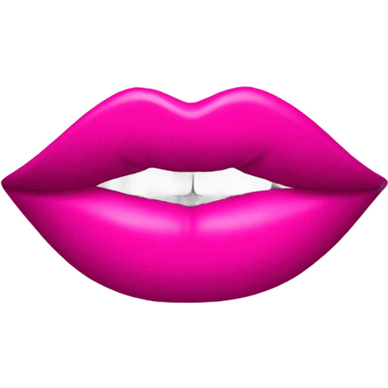 Pink kiss lipstick mark emoji